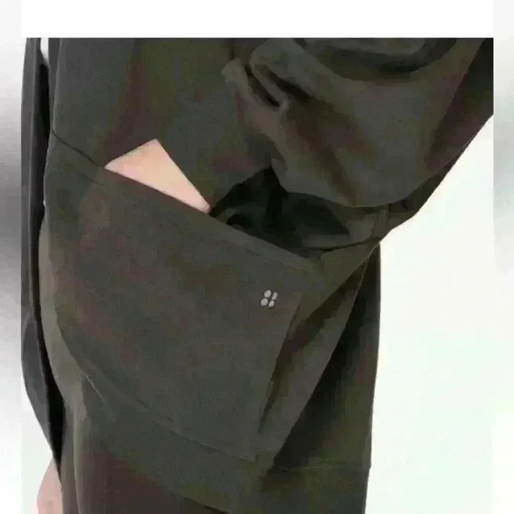 SWEATY BETTY CORA Grey Organic Cotton SWEATSHIRT Cardigan X-Small - Picture 2 of 15